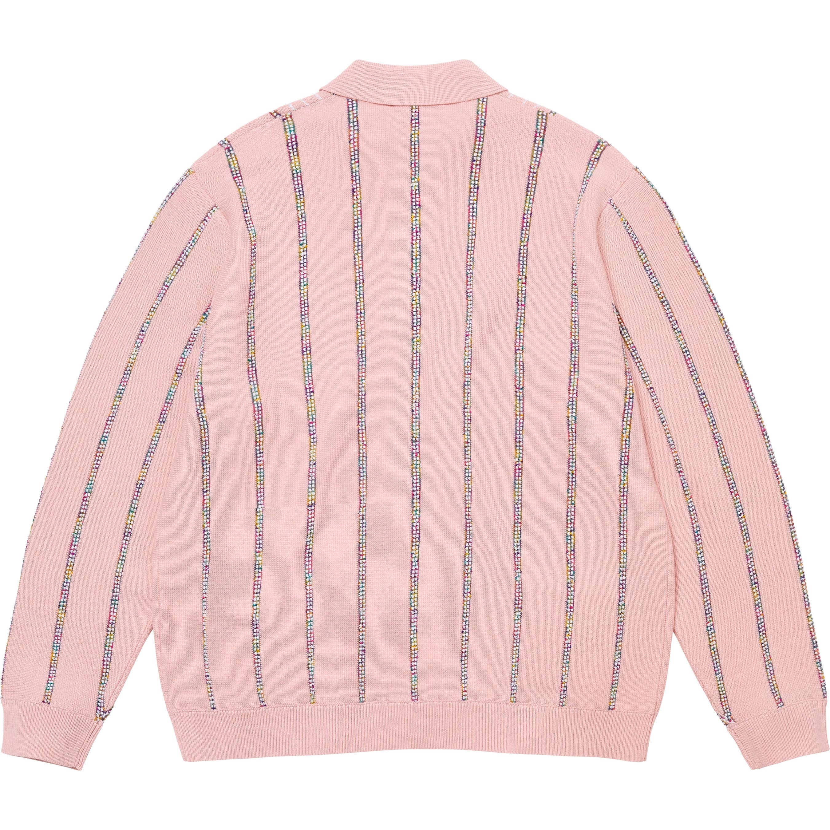 Speckle Stripe Zip Up Cardigan view 5